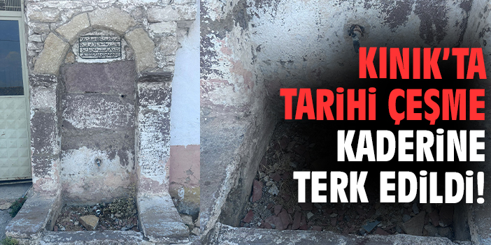 Kındık’ta tarihi çeşme bakımsızlığına tepki