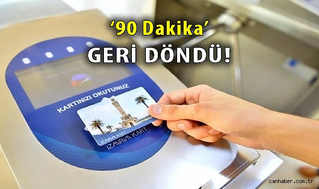 İzmir’de 90 Dakika Ücretsiz Aktarma Yeniden Başladı