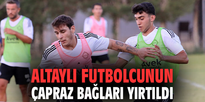 Altay’ın genç futbolcusu Ali Solmaz’ın uzun süre sahalardan uzak kalacağı açıklandı