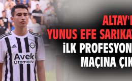 Altay’da Yunus Efe Sarıkaya ilk profesyonel maçına çıktı