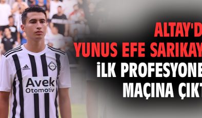 Altay’da Yunus Efe Sarıkaya ilk profesyonel maçına çıktı