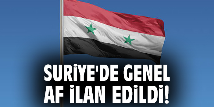 Esad’dan Genel Af: Tarih 22 Eylül 2024