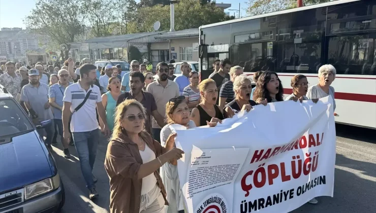 Harmandalı Çöplüğüne Karşı Yürüyüş Düzenlendi