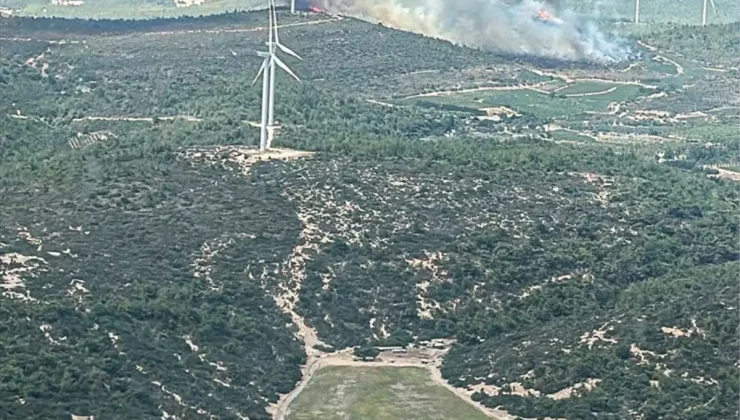 Urla’da Orman Yangını Kontrol Altında