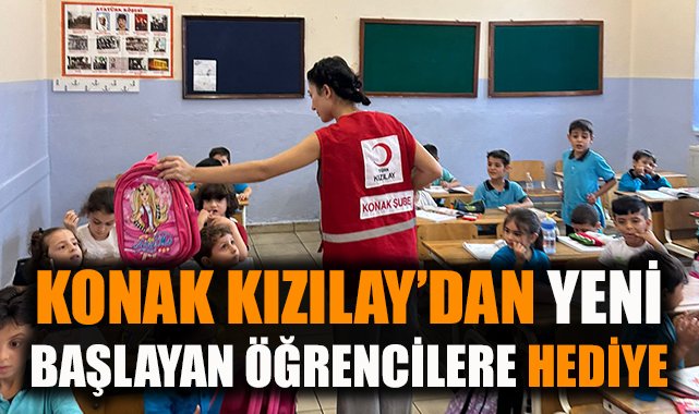 Konak Kızılay, 500 Öğrenciye Okul Seti Dağıttı!