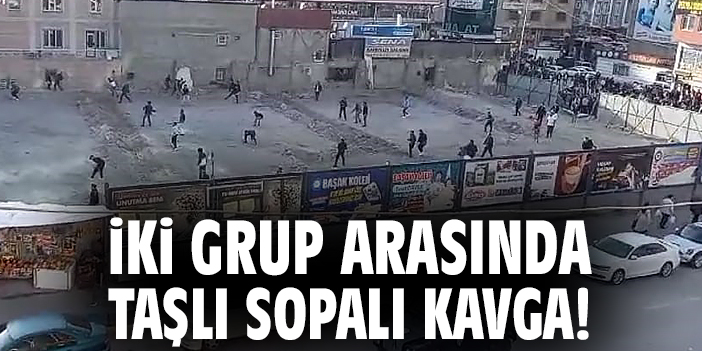 Beşyol Meydanı’nda Taşlı Sopalı Kavga!