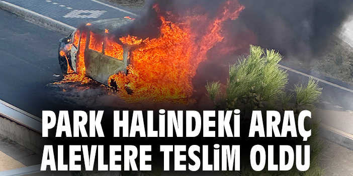 Park Halindeki Araç Kısa Sürede Yandı