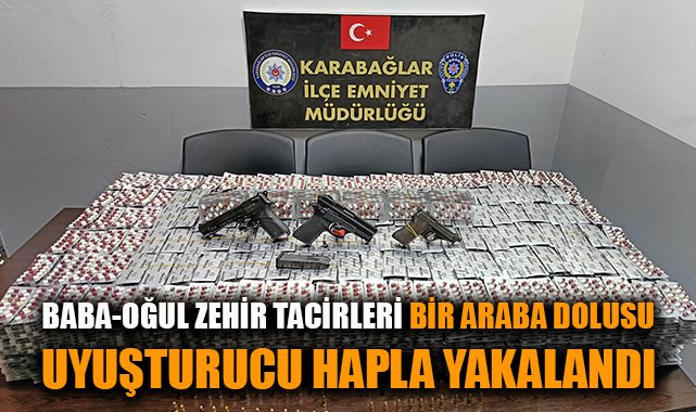 İzmir’de Uyuşturucu ve Silah Operasyonu: Baba-Oğul Gözaltında