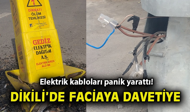 İzmir’de Tehlikeli Elektrik Kabloları Paniğe Neden Oluyor
