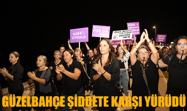 Kadına Yönelik Şiddete Güzelbahçe’den Eylem!