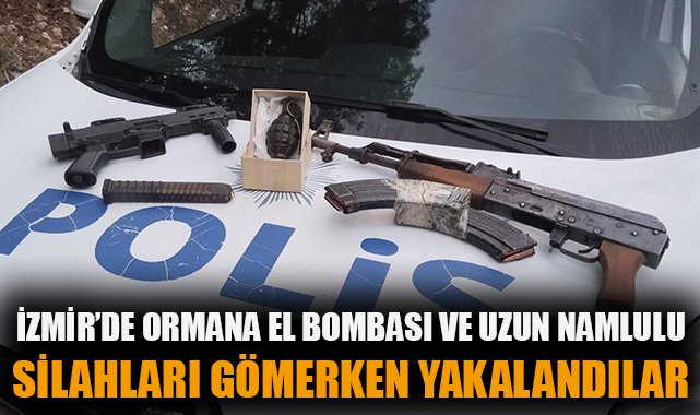 Buca’da Ormanda Silah ve Patlayıcı Ele Geçirildi!