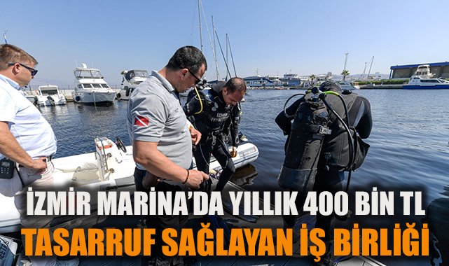 İzmir Marina’da Dalgıçlardan Tasarruflu Çözüm!