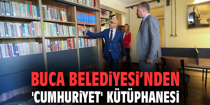 Buca’da Cumhuriyet İçin Yeni Kütüphane Açıldı