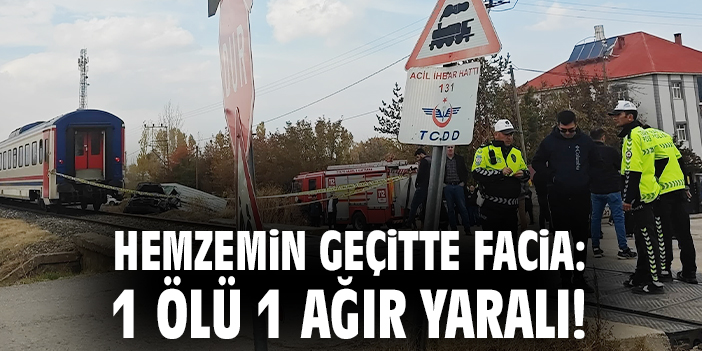 Trenle Kamyonet Çarpıştı: 1 Ölü, 1 Yaralı!