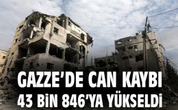 İsrail’in Gazze’deki saldırıları sürüyor: Can kaybı 43 bin!