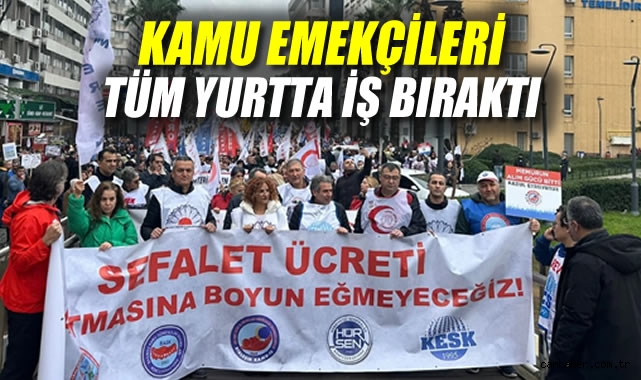 Emekçiler Ülkede Grevde: Sefalet Ücreti Protestosu!