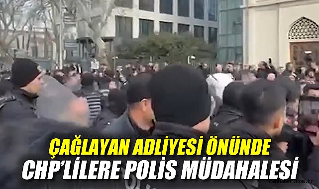 Polis TOMA ile İmamoğlu’na engel oldu! Arbede çıktı!