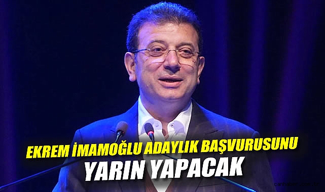 Ekrem İmamoğlu, CHP Adaylığı İçin Başvuruyor!