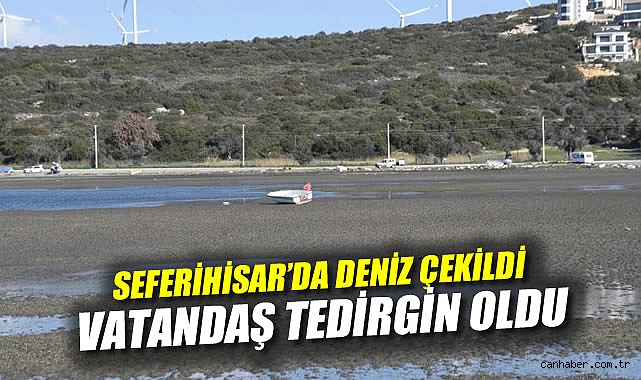 İzmir’de Deniz Çekildi, Tekneler Karaya Oturdu!