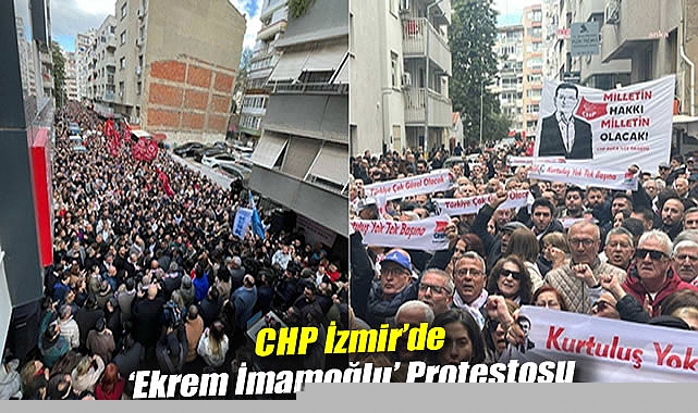 İmamoğlu’nun gözaltına alınmasına büyük protesto!