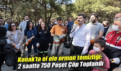 Konak’ta Temizlik Seferberliği: 750 Poşet Atık