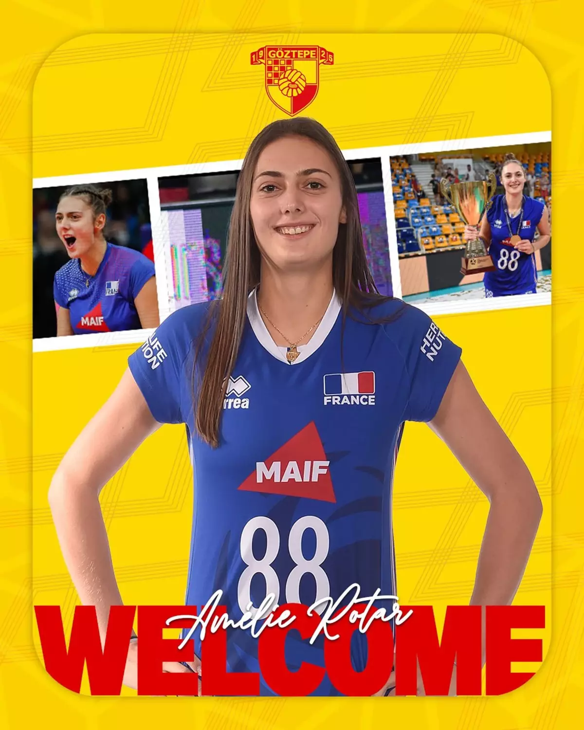 Göztepe, Fransız smaçör Amelie Rotar’ı transfer etti!