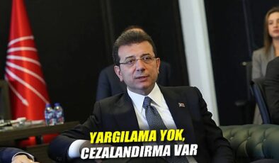 İmamoğlu: Cezalandırma değil, düşman hukuku!
