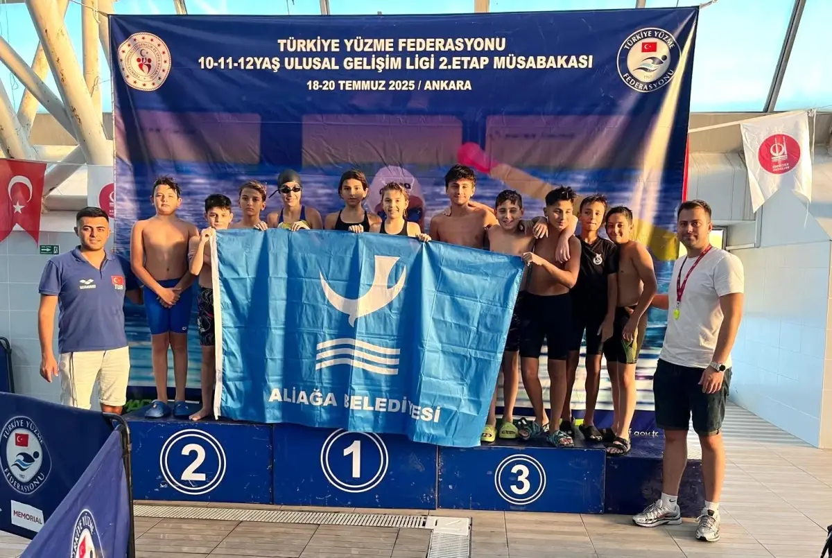 Aliağalı Yüzücüler Ankara’da Fırtına Gibi Esti!