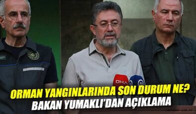 Orman Yangınları: Bakan Yumaklı’dan Son Durum