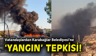 Karabağlar’da Çöp Yangını: Vatandaşlar Tepkili!