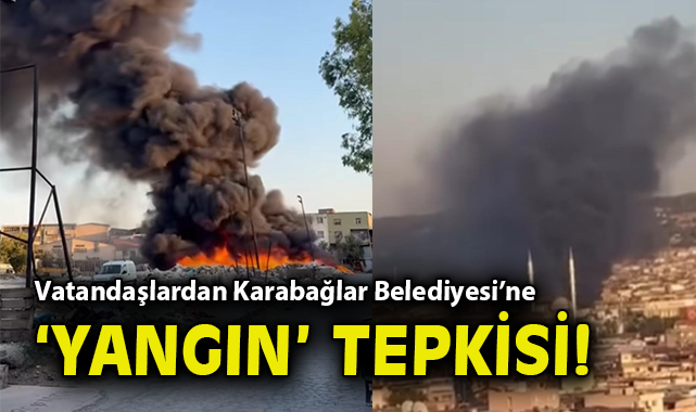 Karabağlar’da Çöp Yangını: Vatandaşlar Tepkili!