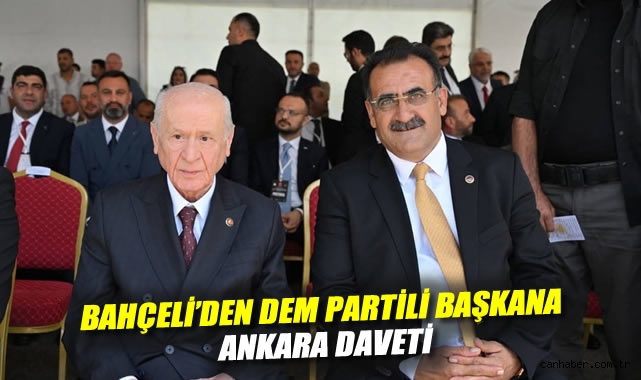 Bahçeli’den DEM Partili Başkan’a Davet