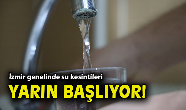 İzmir’de Kuraklık: Su Kesintileri Başlıyor!