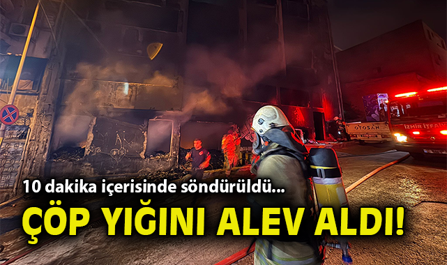 İzmir’de Bina Yangını: 2 Kişi Kurtarıldı!
