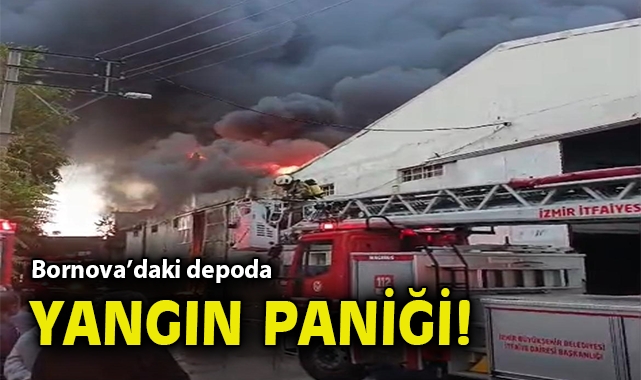 Refik Tulga Caddesi’nde Depoda Yangın Çıktı!