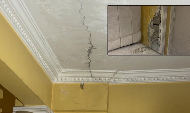 Çayırova’da Kolon Çatlakları Seyirci Bırakmadı!