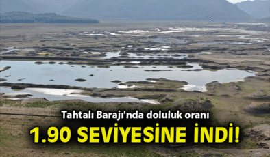 Tahtalı Barajı’nda Tarihi Düşük Su Seviyesi!