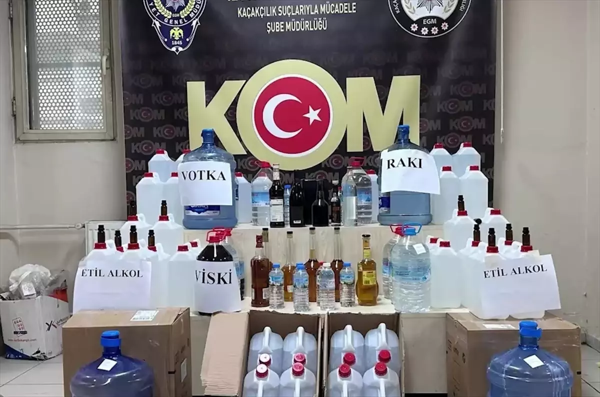 İzmir’de Yılbaşı Öncesi Kaçak İçecek Operasyonu