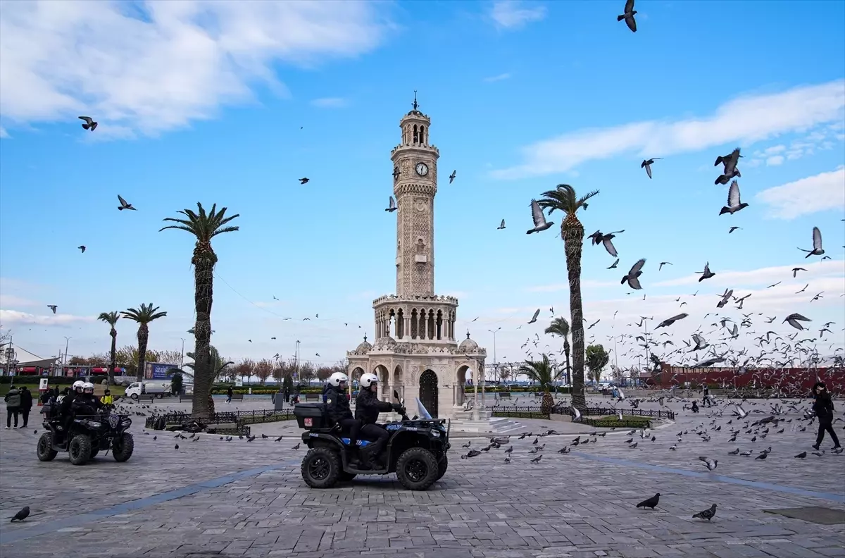 İzmir’de Yılbaşı İçin Dronlu Güvenlik Uygulaması