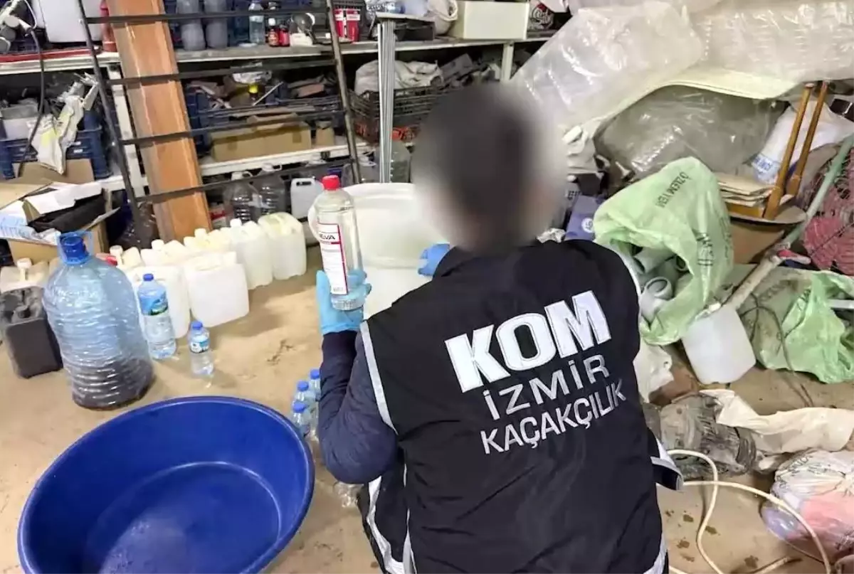 İzmir’de Yılbaşı Öncesi Sahte İçecek Operasyonu!