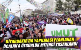 Öcalan Mitingi Diyarbakır’da Yasaklandığı Açıklandı