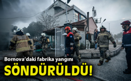 İzmir’de Fabrikada Yangın, Can Kaybı Yok!
