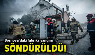 İzmir’de Fabrikada Yangın, Can Kaybı Yok!