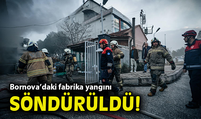 İzmir’de Fabrikada Yangın, Can Kaybı Yok!