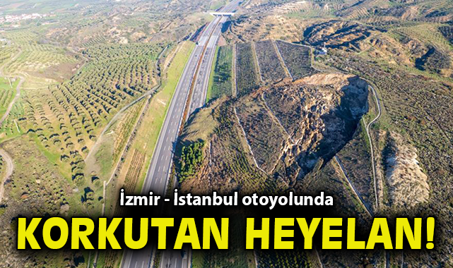 İstanbul-İzmir Otoyolu’nda heyelan! Ulaşım aksadı