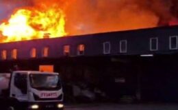 Karapınar’daki Market Deposu Alev Alev Yandı!