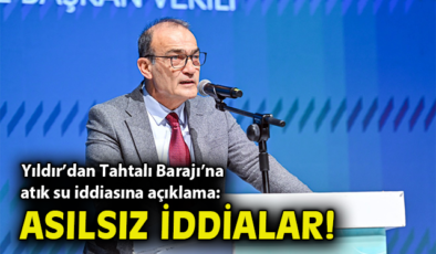Tahtalı Barajında Atık Su İddiaları Yalanlandı!