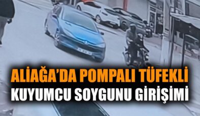 Aliağa’da Kuyumcu Soygunu: Pompalı Tüfekli Kaçış!