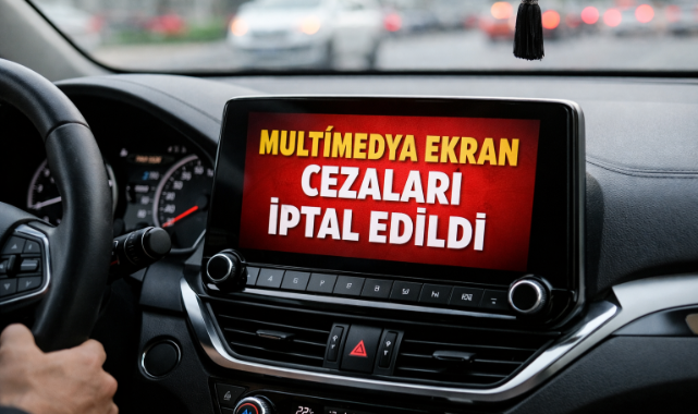 Sürücüler için yeni düzenleme: Multimedya cezası iptal!