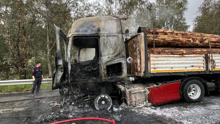 Aydın’da Seyir Halindeki Tırda Yangın Çıktı!